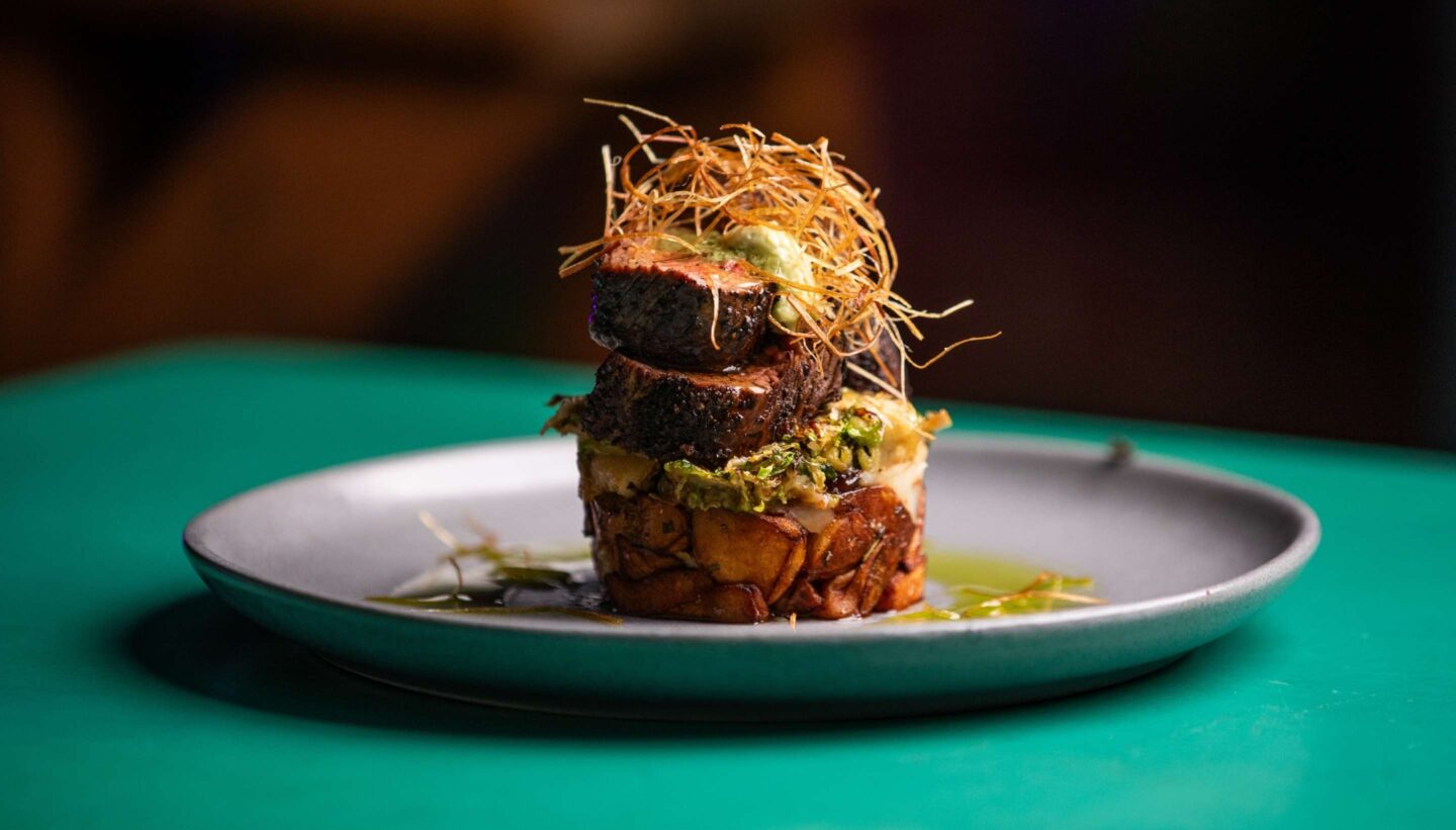 filet potatoes brussels sprouts